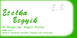 etelka begyik business card